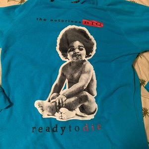Notorious BIG Long Sleeve Turquoise Size L